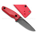 Нож с Котом "Пионер" сталь Х12МФ, рукоять G10 red, kydex red Нож с Котом "Пионер" сталь Х12МФ, рукоять G10 red, kydex red