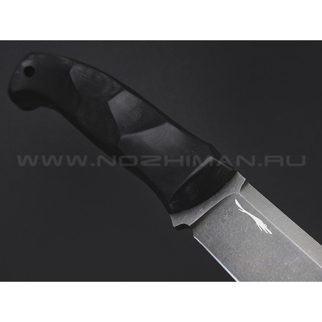 Волчий Век нож Камрад Tactical Edition сталь D2 WA блэквош, рукоять Micarta black