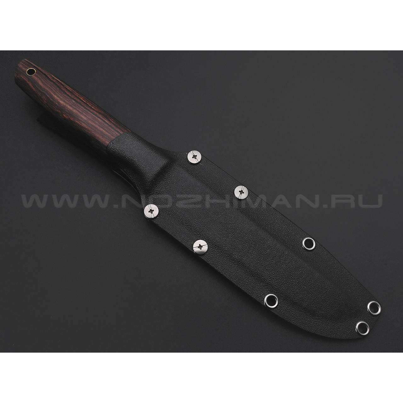 Волчий Век нож Слон Длинный сталь Niolox WA satin, рукоять Айронвуд, carbon fiber