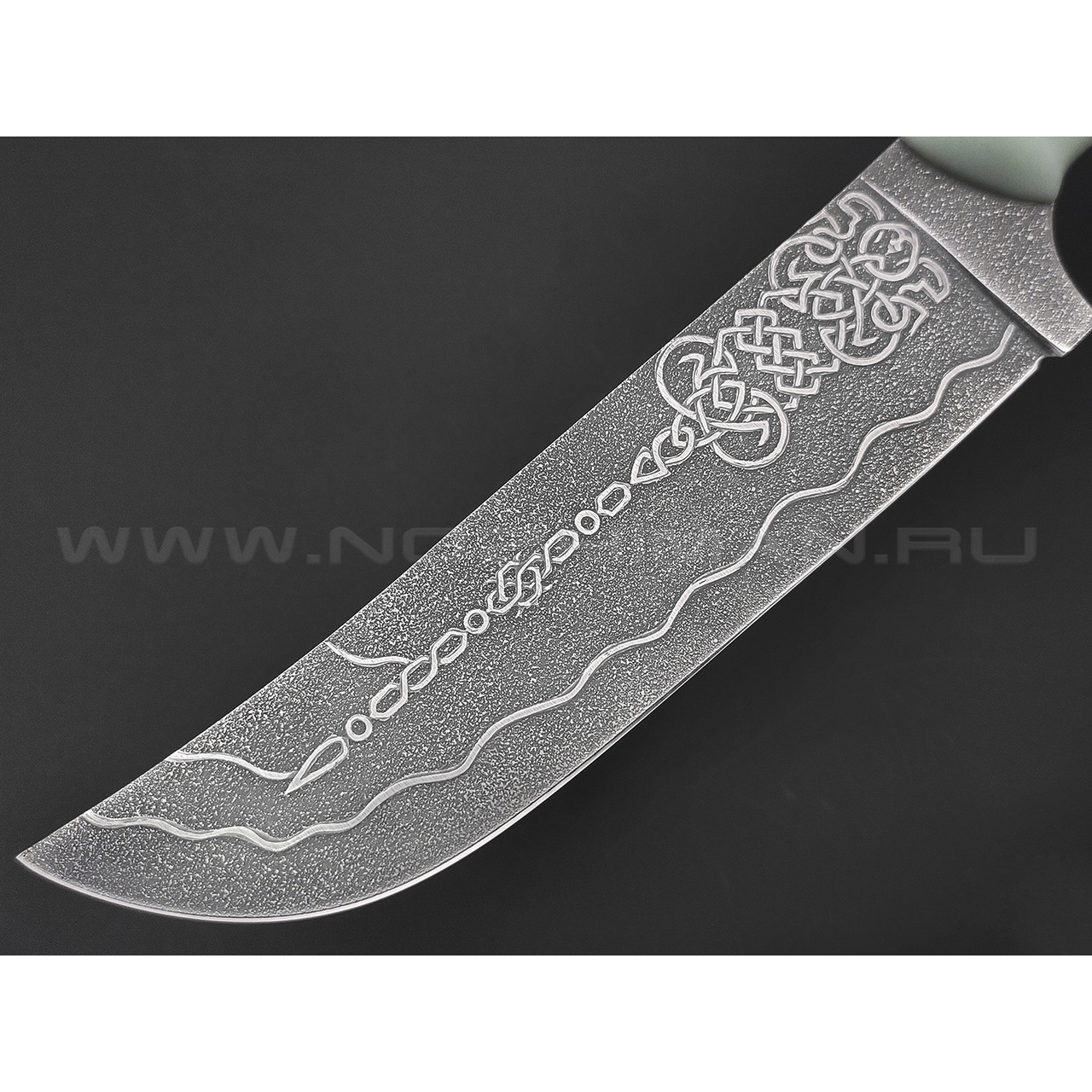 Волчий Век нож Пчак Custom сталь N690 WA, рукоять G10 jade, пин