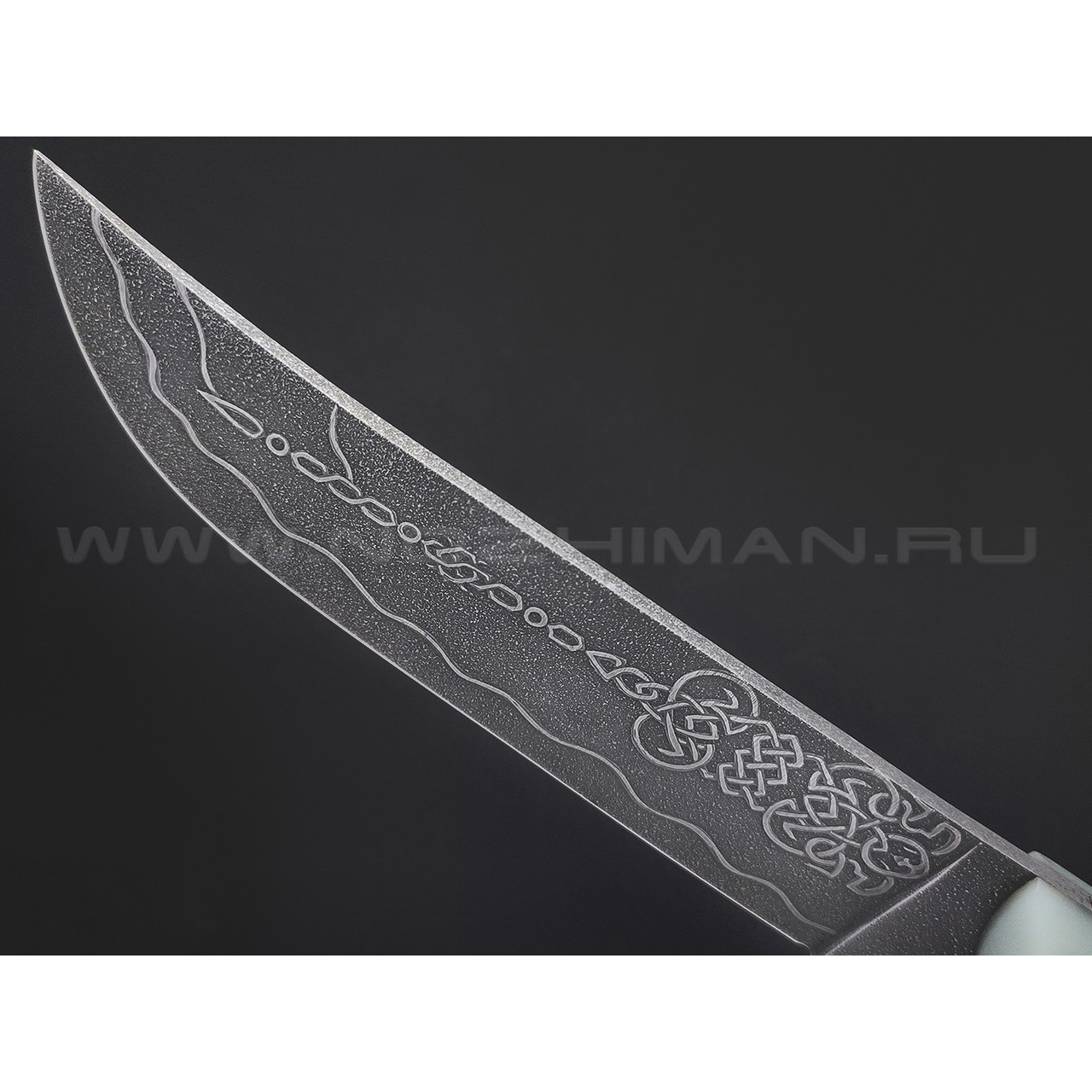 Волчий Век нож Пчак Custom сталь N690 WA, рукоять G10 jade, пин
