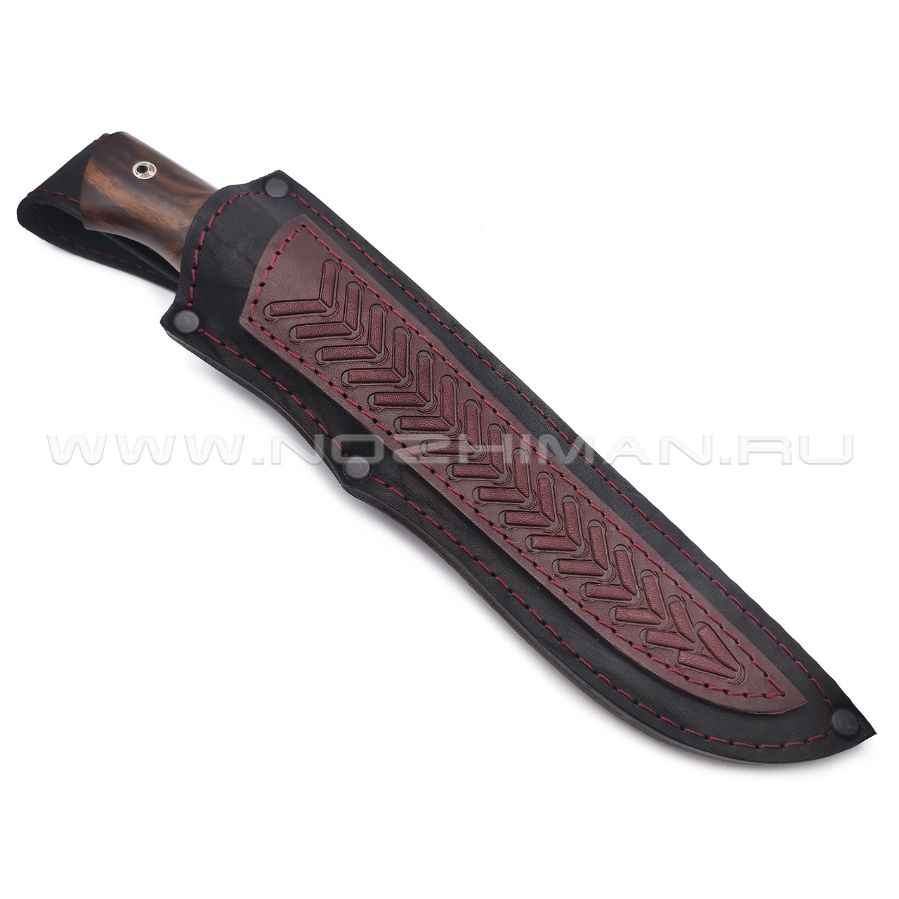 Нож Тигр сталь Булат, рукоять Айронвуд, зуб мамонта, мельхиор (Фурсач А. А.)