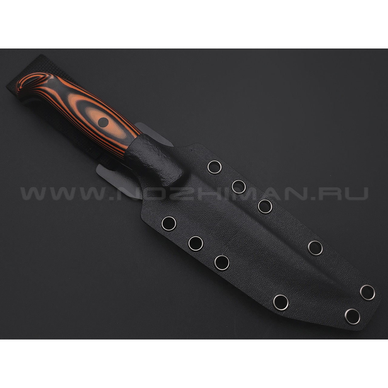 Егоров Г. М. нож Finka сталь N690 сатин, рукоять G10 black & orange