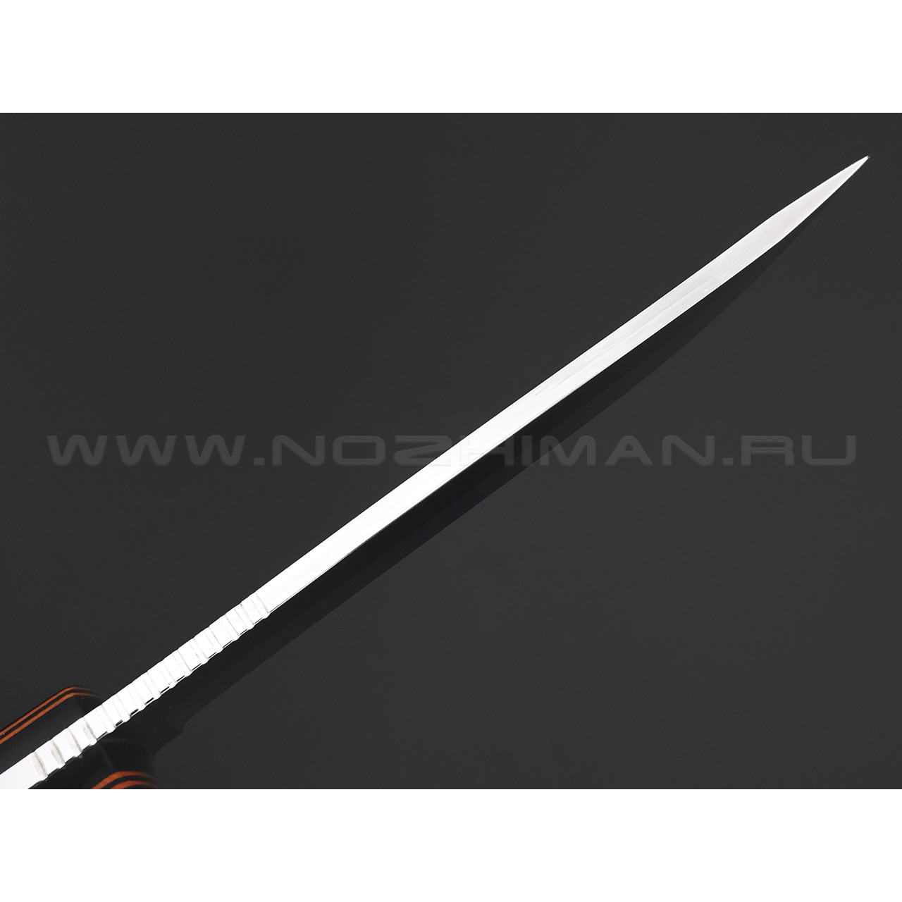 Егоров Г. М. нож Finka сталь N690 сатин, рукоять G10 black & orange