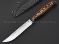 Егоров Г. М. нож Finka сталь N690 сатин, рукоять G10 black & orange