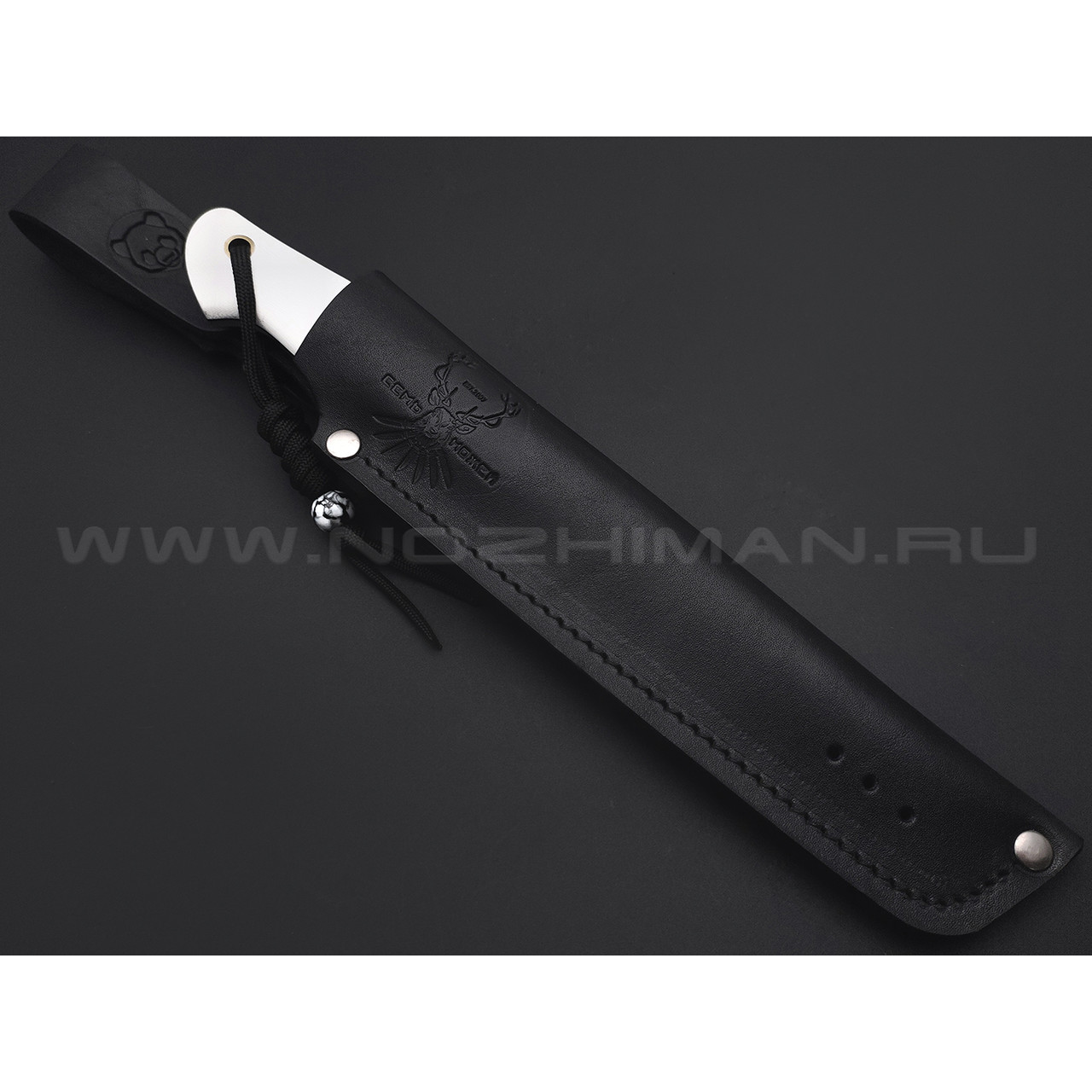 7 ножей нож Клык сталь K340 satin & ковка, рукоять G10 white & black