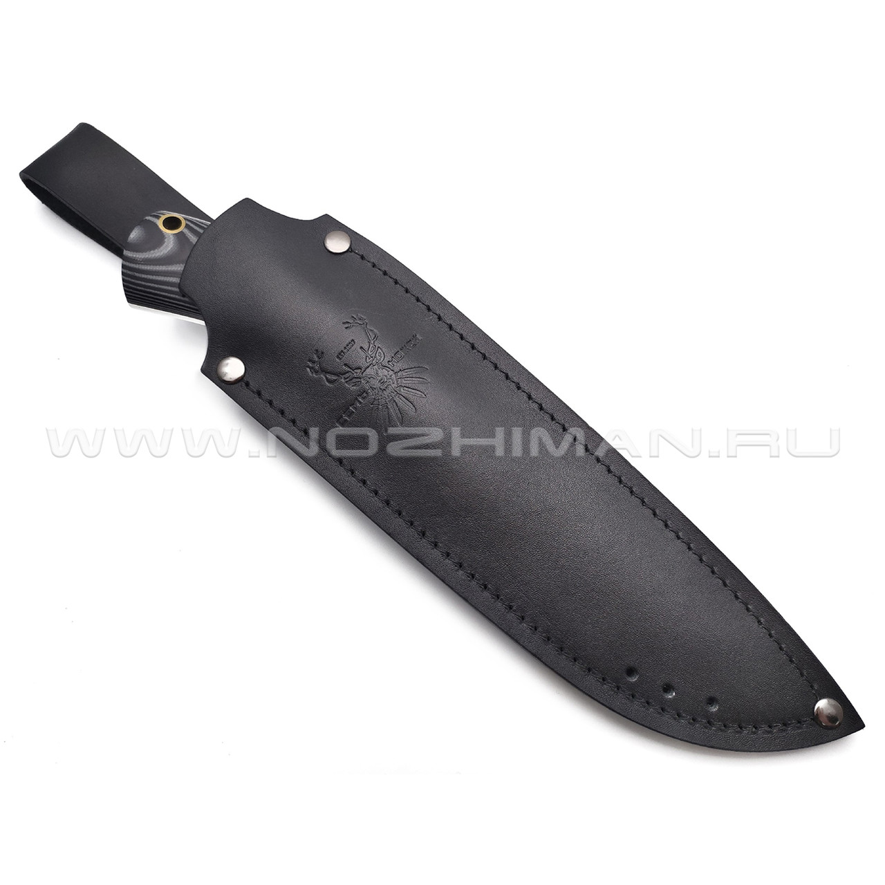 7 ножей нож Беркут сталь D2 блэквош, рукоять G10 black & grey