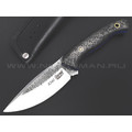 7 ножей нож Пиранья сталь K340 satin & ковка, рукоять Carbon fiber, G10 blue