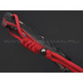 7 ножей нож Бритва сталь K340 satin, рукоять Carbon fiber, G10 red