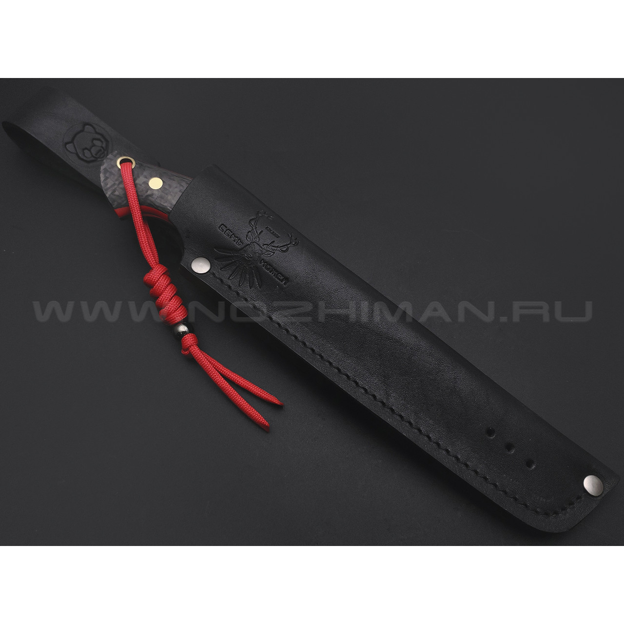 7 ножей нож Бритва сталь K340 satin, рукоять Carbon fiber, G10 red
