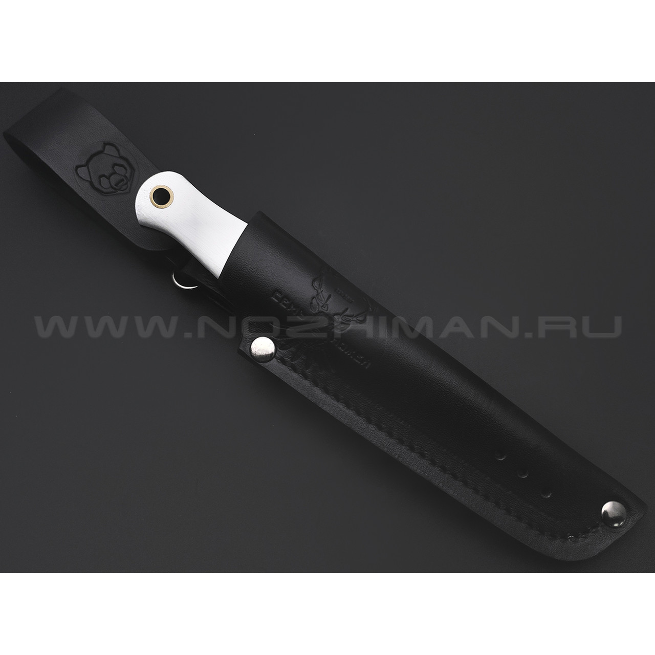 7 ножей нож Колибри сталь K340 satin, рукоять G10 white & black, ножны 2 шт.