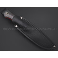 7 ножей нож Клык малый сталь K340 satin, рукоять Carbon fiber, G10 red 7 ножей нож Клык малый сталь K340 satin, рукоять Carbon fiber, G10 red