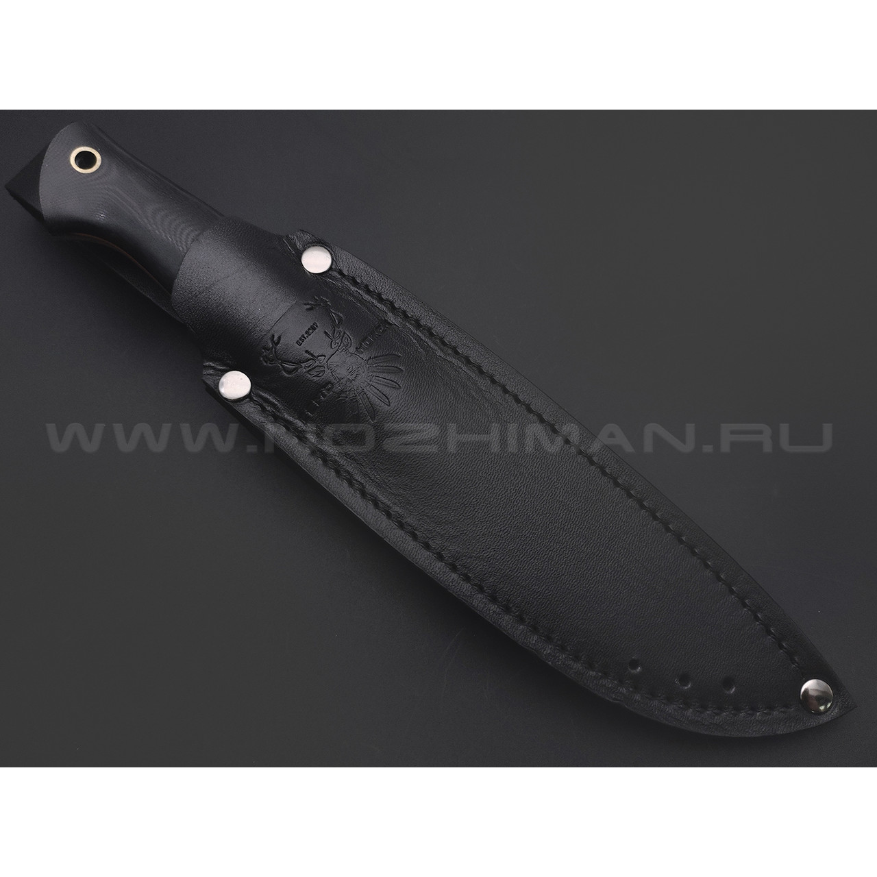 7 ножей нож Клык малый сталь K340 satin & ковка, рукоять G10 black & orange