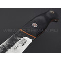 7 ножей нож Клык малый сталь K340 satin & ковка, рукоять G10 black & orange