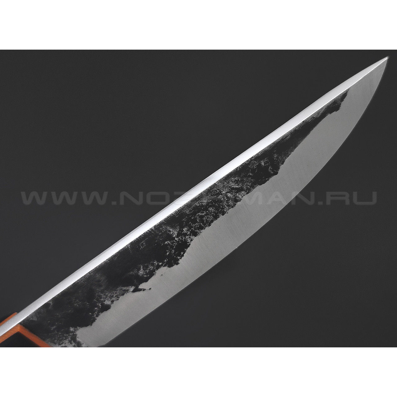 7 ножей нож Клык малый сталь K340 satin & ковка, рукоять G10 black & orange