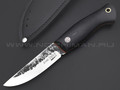 7 ножей нож Клык малый сталь K340 satin & ковка, рукоять G10 black & orange