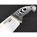 7 ножей нож Бритва сталь K340 satin, рукоять G10 black & white 7 ножей нож Бритва сталь K340 satin, рукоять G10 black & white