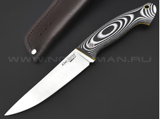 7 ножей нож Бритва сталь K340 satin, рукоять G10 black & white