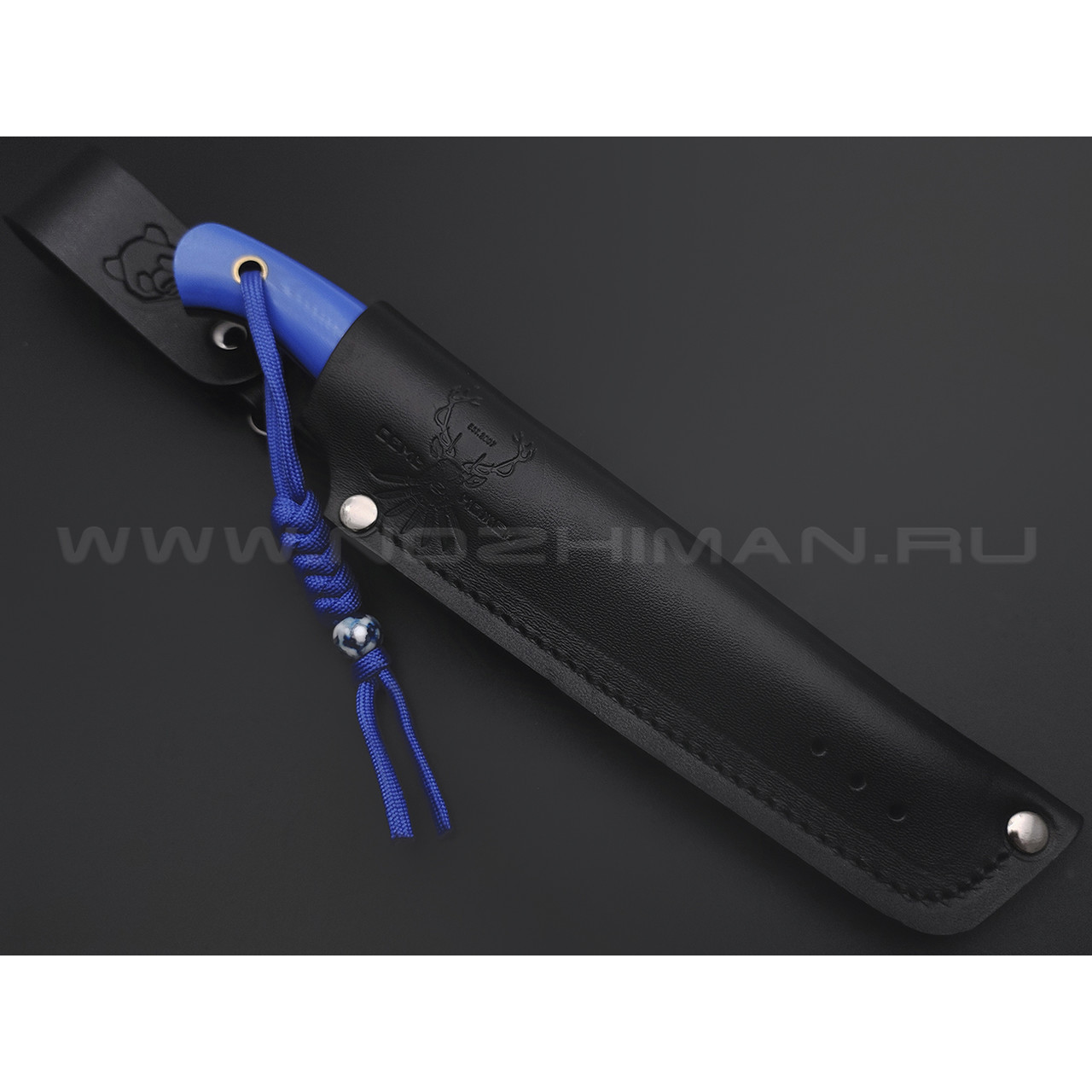 7 ножей нож Нессмук сталь K340 satin, рукоять G10 blue & black