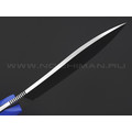 7 ножей нож Нессмук сталь K340 satin, рукоять G10 blue & black