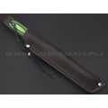 7 ножей нож Кефарт сталь K340 satin & ковка, рукоять G10 black & green 7 ножей нож Кефарт сталь K340 satin & ковка, рукоять G10 black & green