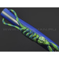 7 ножей нож Айсберг сталь K110 satin, рукоять G10 blue & green