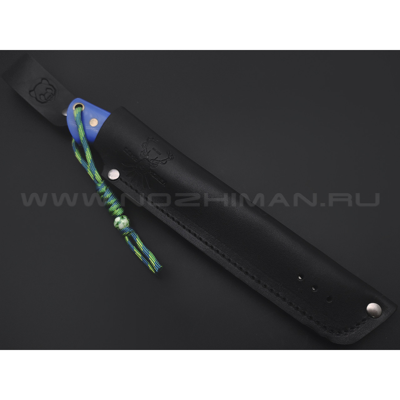 7 ножей нож Айсберг сталь K110 satin, рукоять G10 blue & green