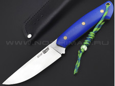 7 ножей нож Айсберг сталь K110 satin, рукоять G10 blue & green