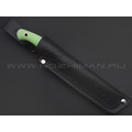 7 ножей нож Пиранья сталь N690 satin, рукоять G10 green & black 7 ножей нож Пиранья сталь N690 satin, рукоять G10 green & black
