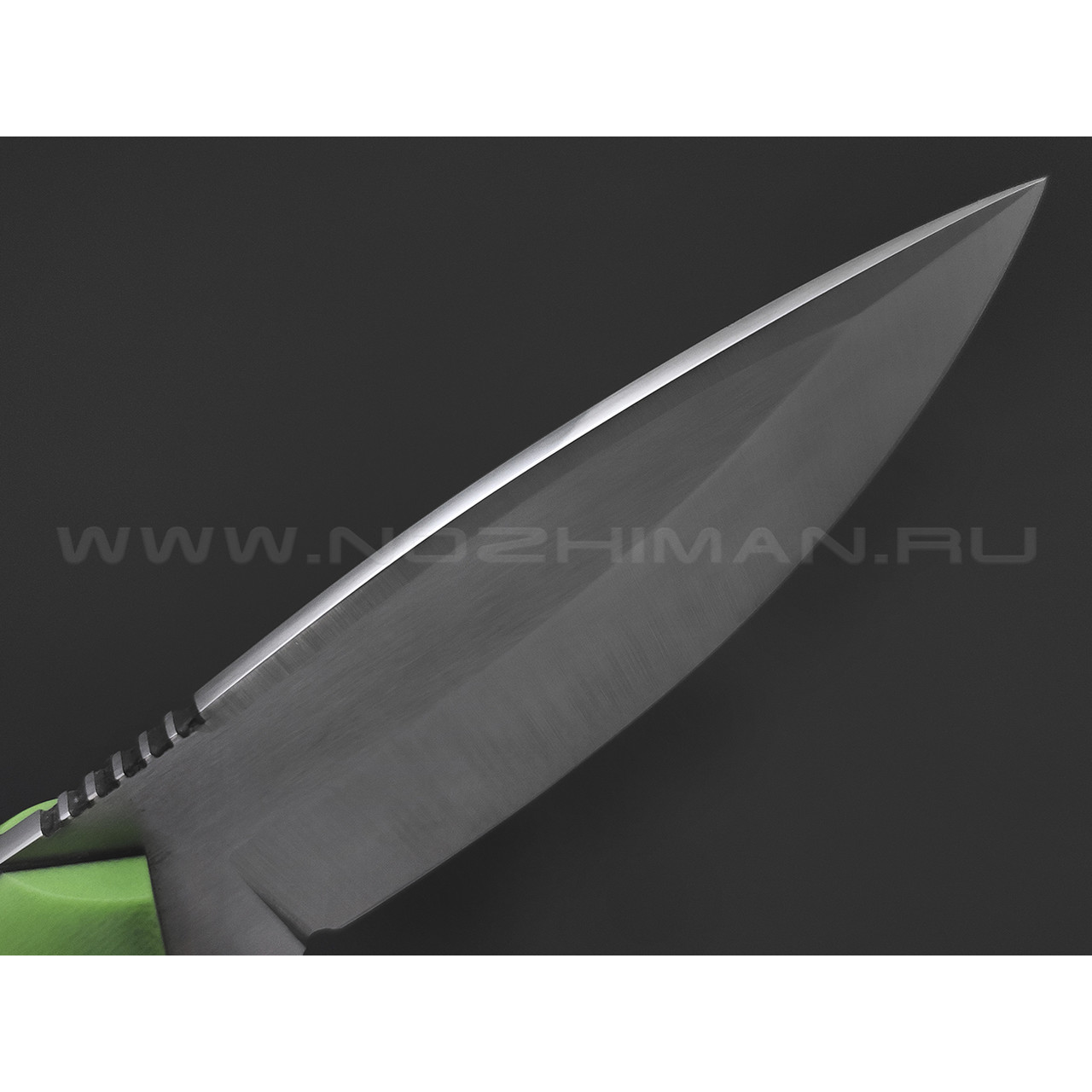 7 ножей нож Пиранья сталь N690 satin, рукоять G10 green & black