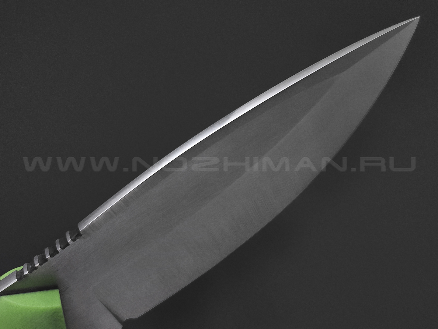 7 ножей нож Пиранья сталь N690 satin, рукоять G10 green & black