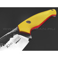 7 ножей нож Сунгай сталь K340 satin & ковка, рукоять G10 yellow & red