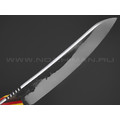 7 ножей нож Сунгай сталь K340 satin & ковка, рукоять G10 yellow & red