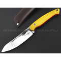 7 ножей нож Сунгай сталь K340 satin & ковка, рукоять G10 yellow & red