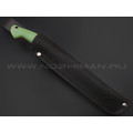 7 ножей нож Бритва сталь K340 satin, рукоять G10 green & red