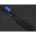 7 ножей нож Кефарт сталь D2 satin, рукоять G10 blue & black
