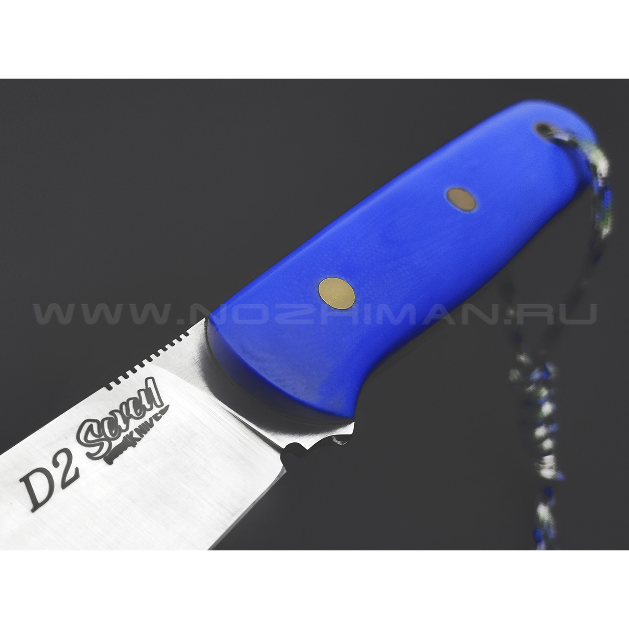 7 ножей нож Кефарт сталь D2 satin, рукоять G10 blue & black