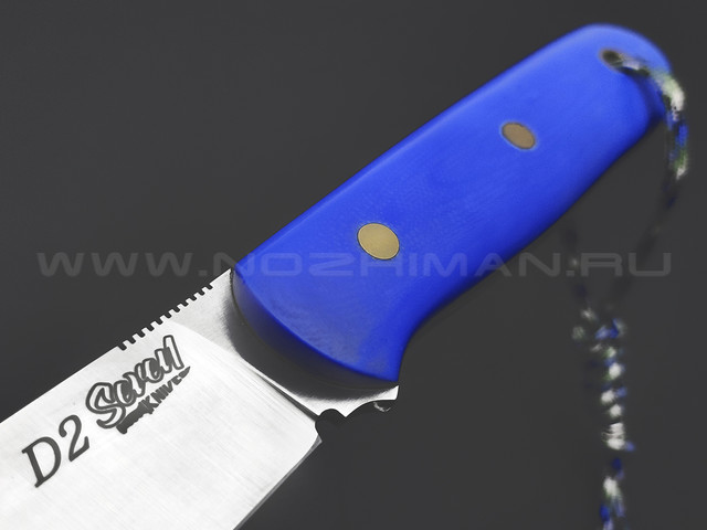 7 ножей нож Кефарт сталь D2 satin, рукоять G10 blue & black