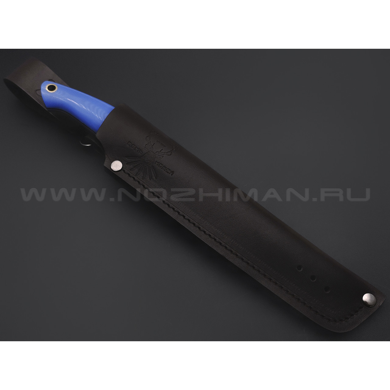 7 ножей нож Сунгай сталь K340 satin, рукоять G10 blue & black
