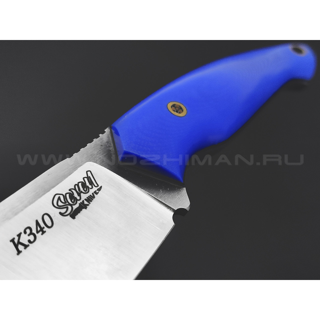 7 ножей нож Сунгай сталь K340 satin, рукоять G10 blue & black