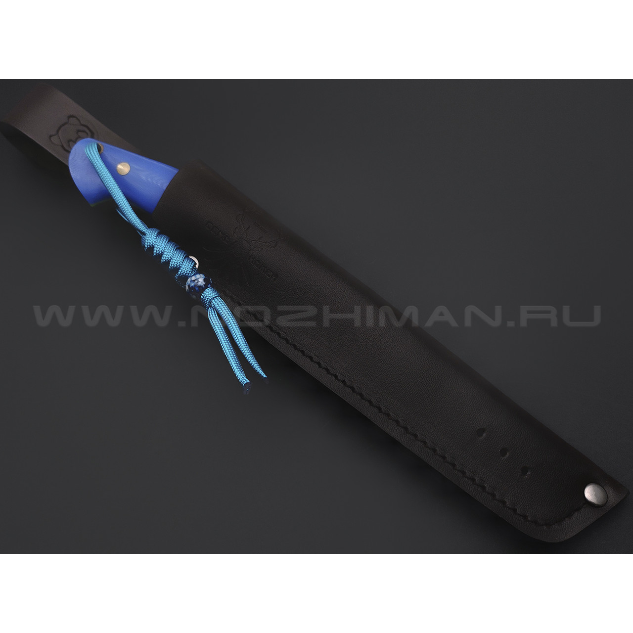 7 ножей нож Бритва сталь K340 satin, рукоять G10 blue & green