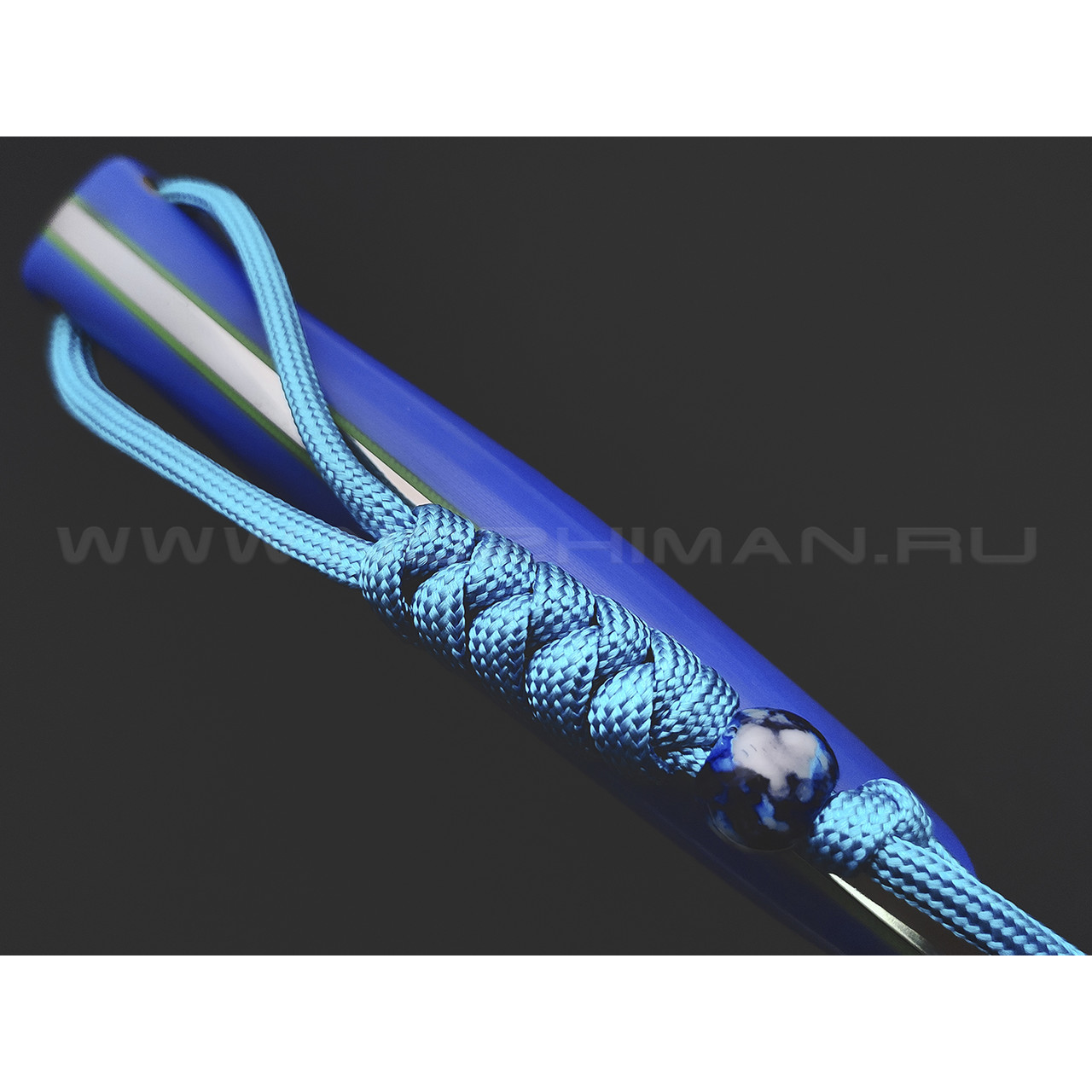 7 ножей нож Бритва сталь K340 satin, рукоять G10 blue & green