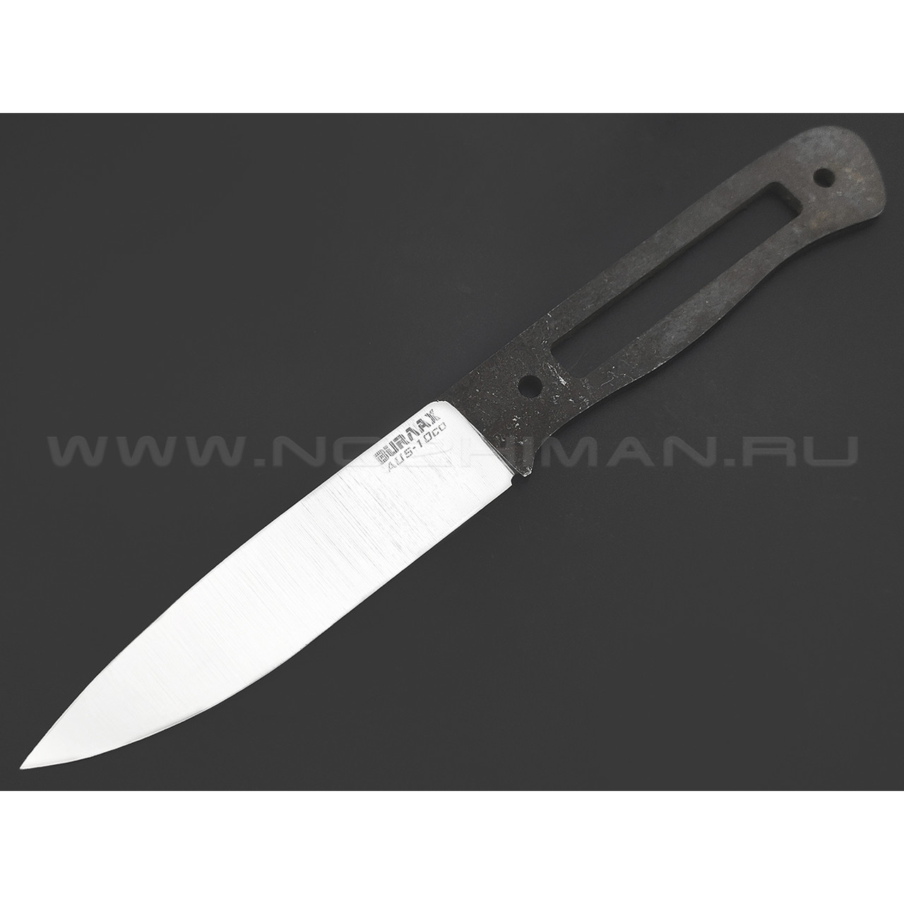 Burlax клинок Bushcraft прямые спуски, сталь Aus10Co satin