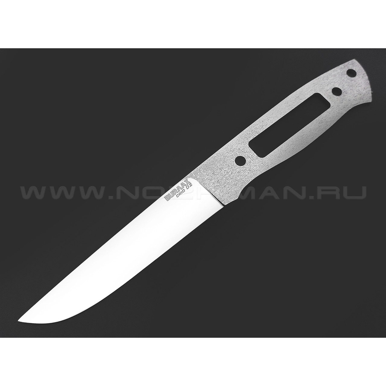Burlax клинок Loki прямые спуски, сталь Cryo D2 satin