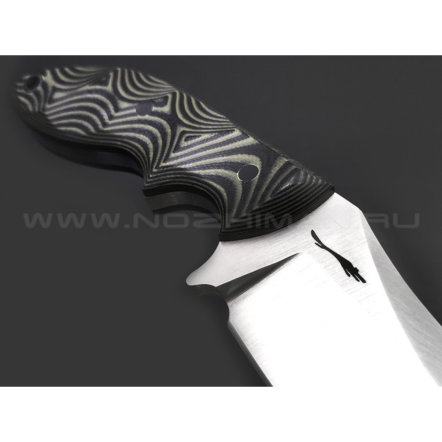 Волчий Век нож Кондрат 12 сталь 95Х18 WA satin, рукоять G10 black & green
