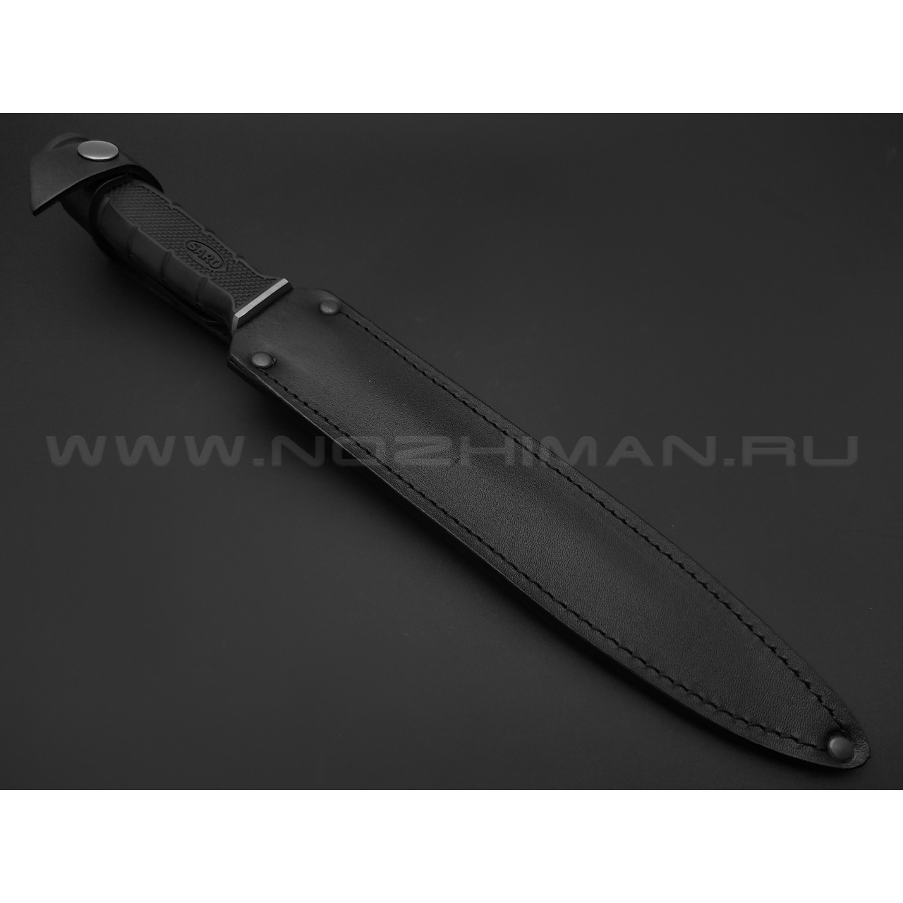 Saro нож Страйт сталь Aus-6, рукоять резина