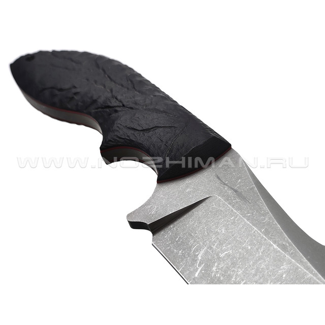 Волчий Век нож Мурена сталь 95Х18 WA стоунвош, рукоять G10 black с насечкой