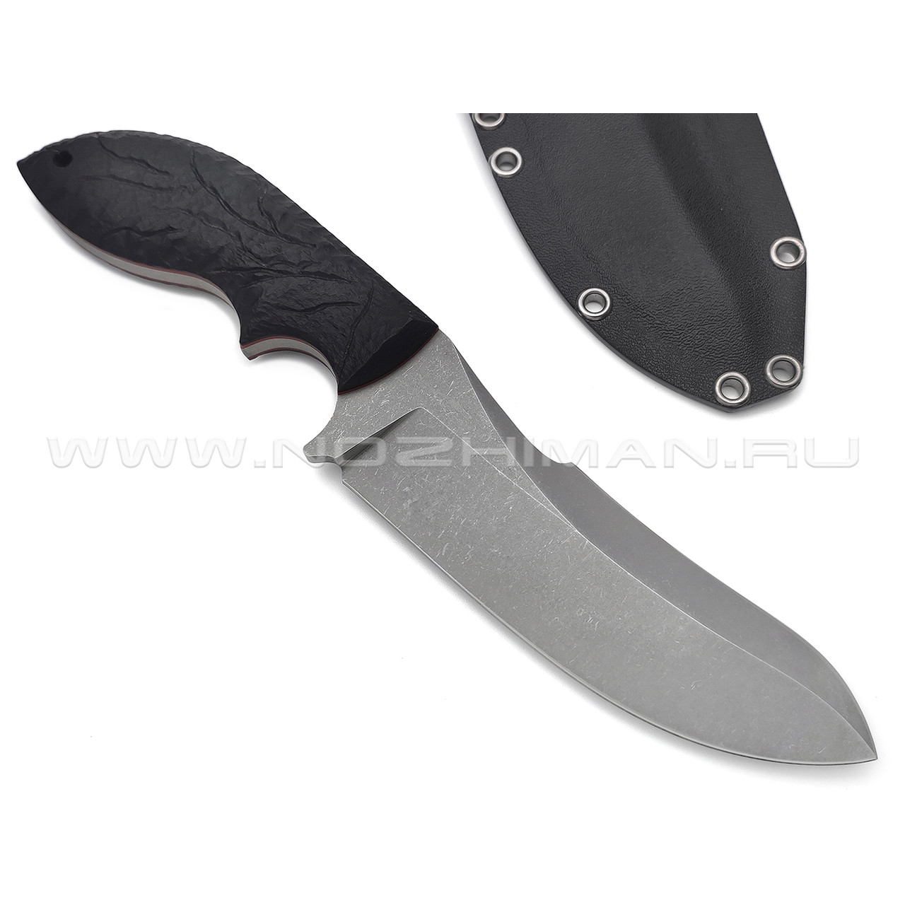 Волчий Век нож Мурена сталь 95Х18 WA стоунвош, рукоять G10 black с насечкой