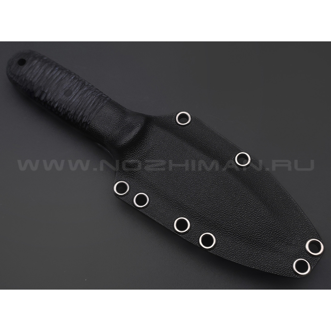 Волчий Век нож Стрела сталь PGK WA травление, рукоять G10 black с насечкой