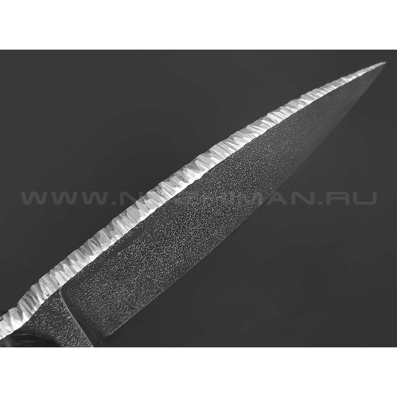 Волчий Век нож Стрела сталь PGK WA травление, рукоять G10 black с насечкой